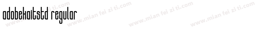adobekaitstd regular字体转换